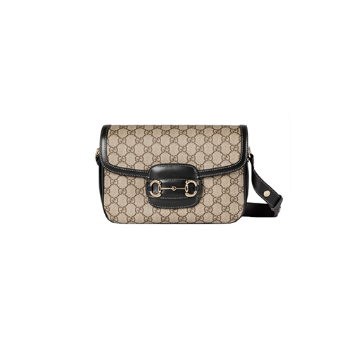 [스페셜오더]GUCCI-815178 9741 구찌 베이지/블랙 구찌 홀스빗 1955 스몰 숄더백