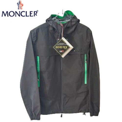 MONCLER-08168 몽클레어 블랙 나일론 바람막이 후드 재킷 남여공용