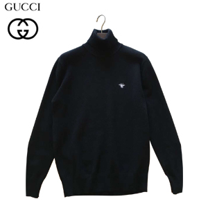 GUCCI-4412470 1000 구찌 캐시미어 블랙 스웨터 목티 남성용