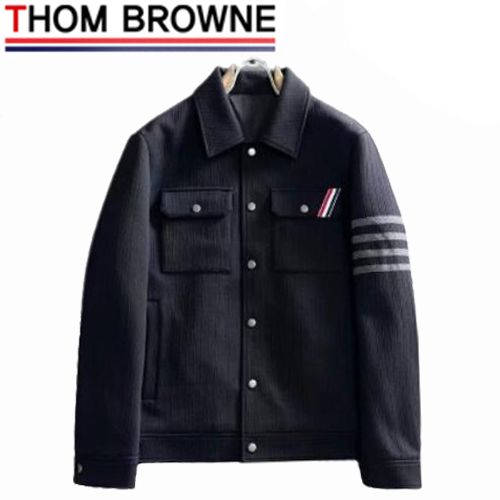 THOM BROWNE-09219 톰 브라운 블랙 스트라이프 장식 재킷 남여공용